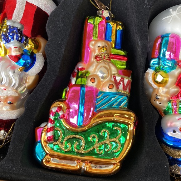Thomas Pacconi Classics 2005 Collection Glass Xmas Christmas Ornaments Boxed Set - Picture 4 of 11